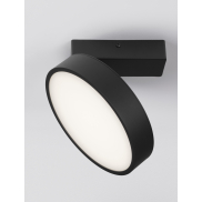 Nova Luce Perfect Profile - plafonnier sur télécommande (incl.) - Ø 20 x 9,5 cm - 20W LED dimmable inclus - 2700K-6000K - noir