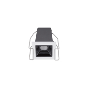 Nova Luce Akira - spot à encastrer - 4,5 x 4,5 cm - 37 x 37 mm taille d'encastrement - 3W LED inclus - noir - blanc chaud