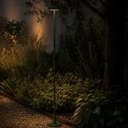 VK Lighting Jade - borne de jardin incl. pied et piquet de terre - Ø 7 x 83,4 cm - 1W LED inclus - IP65 - vert