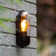 Lucide Capsule - applique d'extérieur - 8,8 x 9,6 x 24 cm - IP54 - noir