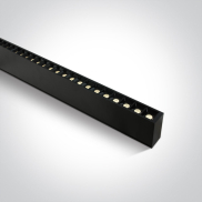 ONE Light LED Linear Profiles - plafonnier/ suspensions - 130 x 7 x 3,5 cm - intensité lumineuse réglable 20W/30W/40W LED inclus - noir - couleur de lumière réglable