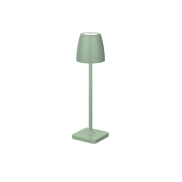 Nova Luce Colt - lampe de table rechargeable par câble USB - Ø 8 x 30 cm - 2W dimmable LED inclus - IP54 - vert olive