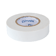 Elmark ruban isolant en PVC 19mm - 20 mètres de long - blanc