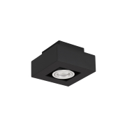 Nova Luce Robin - spot en saillie - 14,5 x 14,5 x 8,6 cm - noir