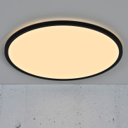 Nordlux Oja - plafonnier - Ø 60 x 3,2 cm - fonction Moodmaker à 3 niveaux - 38W LED inclus (2700K) - noir