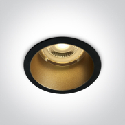 ONE Light Spot encastré fixe - spot encastré - Ø 68 mm, Ø 62 mm à encastrer - laiton noir