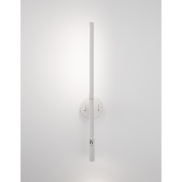 Nova Luce Handy - applique murale avec interrupteur - 13,6 x 2 x 55 cm - 6W + 3W LED inclus - blanc sable