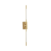 Nova Luce Raccio - applique murale - 12 x 6 x 74 cm - 9,2W LED inclus - laiton doré