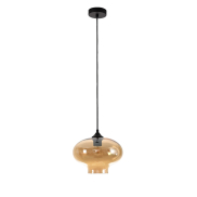 Artdelight Toronto - lampe suspendue - Ø 26,5 x 175 cm - ambre