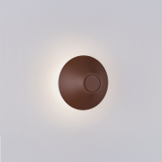 Nova Luce Alux - applique murale extérieure - Ø 16 x 11,5 cm - 11W LED inclus - IP54 - corten