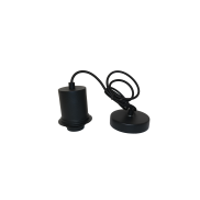 Artdelight Rosario - set de suspension pour Ø 30/40 cm - 150 cm - noir