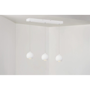 Artdelight Denver - lampe suspendue - 100 x 8,2 x 200 cm - 3 x 7W LED dimmable inclus - blanc