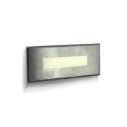 ONE Light Wall Recessed Pro Range - applique murale encastrée - 12 x 6,7 x 4,8 cm - 5W LED inclus - IP65 - acier inoxydable