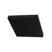 Nova Luce Cielo - plafonnier - 30 x 30 x 4 cm - 8W LED dimmable inclus - noir