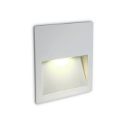 ONE Light Outdoor Dark Light Wall Recessed - applique murale encastrée - 11,5 x 11,5 x 3,5 cm - 4W LED inclus - IP65 - blanc