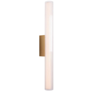 Maxlight Fayette - applique murale en saillie - 12 x 6 x 61 cm - 12W LED inclus - IP44 - or