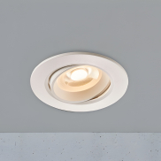 Nordlux Roar - spot encastré - Ø 85 mm, Ø 68 mm taille d'encastrement - 6,5W dimmable LED inclus - IP23 - blanc