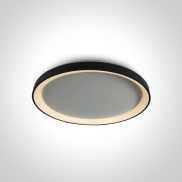 ONE Light Plafo - plafonnier - Ø 58 x 6,3 mm - 48W LED dimmable inclus - noir