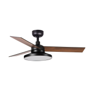 Faro Rudder Tak 3 S - ventilateur de plafond avec lumière - Ø 106 - noir mat - 4000K