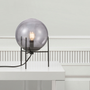 Nordlux Alton - lampe à poser - Ø 20 x 29 cm - noir et verre fumé