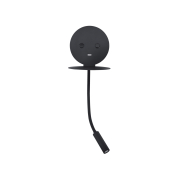 Nova Luce Eclip - applique murale avec interrupteur et chargeur USB - 15 x 19,5 x 50 cm - 6W + 3W LED inclus - noir