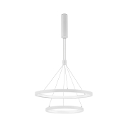 Nova Luce Empatia - lampe suspendue - Ø 60 x 120 cm - 60W LED dimmable inclus - blanc sable