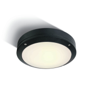 ONE Light Classic Outdoor Range - plafonnier extérieur - Ø 22 x 6,5 cm - 10W LED inclus - IP54 - noir