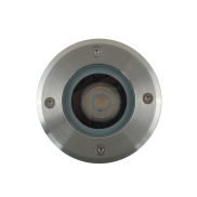 Roi Du Luminaire Hades - spot au sol rond pour l'extérieur - Ø 110 mm, Ø100 mm à encastrer - IP67 - chromé mat