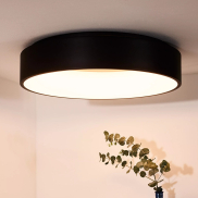Lucide Talowe - plafonnier - Ø 60 x 13 cm - 42W LED dimmable inclus - noir