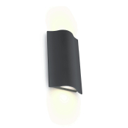ONE Light Roof Tile - applique murale extérieure - 12 x 5 x 19 cm - 2 x 6W LED inclus - IP54 - anthracite