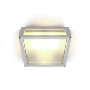 ONE Light Outdoor E27 Square - plafonnier extérieur - 25 x 25 x 9,5 cm - IP54 - blanc