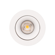 Maxlight Bellatrix Tilted for H0112 - spot encastré 1L - Ø 105 mm, Ø 90 mm taille d'encastrement - blanc