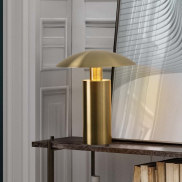 Nova Luce Karpos - lampe de table - Ø 20 x 22,5 cm - 5W LED inclus - laiton doré