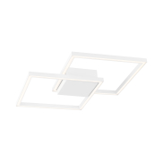 Nova Luce Bilbao - plafonnier - 46 x 46 x 6,5 cm - 25W LED inclus - blanc