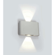 ONE Light Outdoor Slim Range - applique murale extérieure - 18 x 4,2 x 11,5 cm - 2 x 6W LED inclus - IP54 - blanc