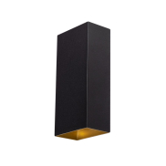 ETH David - applique murale - 11,7 x 7,7 x 24,3 cm - noir et or