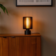 Lucide Lambres - lampe de table - Ø 15 x 27 cm - noir