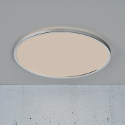 Nordlux Oja - plafonnier de salle de bains - Ø 43 x 2,5 cm - 3 niveaux Moodmaker Fonction SceneSelect (3000K-4000K) - 19W LED inclus - IP54 - chrome