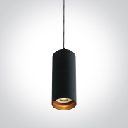 ONE Light Cylinder - lampe suspendue - Ø 6,8 x 146,5 cm - noir