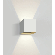 ONE Light Outdoor Wall Dark Lights - applique murale extérieure - 11,1 x 9,5 x 11 cm - 2 x 3W LED inclus - IP54 - noir