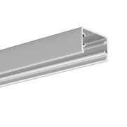 KLUS Glaza-ll - Profilé LED - 2,62 x 1,62 cm - argent anodisé