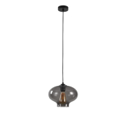 Artdelight Toronto - lampe suspendue - Ø 26,5 x 175 cm - fumé