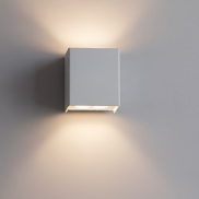 Nova Luce Elio - applique murale extérieure - 11,4 x 13 x 6,2 cm -  12W LED inclus - IP65 - blanc sablé