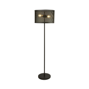 Searchlight Fishnet - lampadaire - 145 cm - noir mat