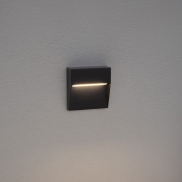 Nova Luce Nectar - applique murale extérieure - 11 x 3 x 11 cm - 3W LED inclus - IP65 - anthracite foncé