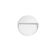 Nova Luce Nectar - applique murale extérieure - Ø 12 x 2,8 cm - 3W LED inclus - IP65 - blanc sablé
