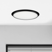 Nova Luce Perfect Profile Trimless - spot encastré - Ø 600 mm, 670 mm encastré - 40W LED dimmable inclus - 3000K - noir