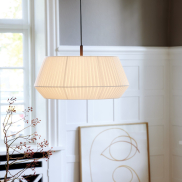 Nordlux Dicte 53 - lampe suspendue - Ø 53 x 29 cm - blanc