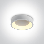 ONE Light LED Decorative Plafo Round CCT V - plafonnier - Ø 30 x 8 cm - 20W LED inclus - blanc