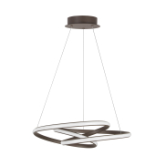 Nova Luce Menton - lampe suspendue - Ø 52 x 120 cm - 43W LED dimmable inclus - café sable